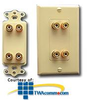 ICC Decorex Insert with 4 Binding Posts - ICRDSDBP - TelephoneStuff.com