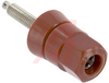 Binding Post, Single; Larger Stud Nut; 30 A; 1000 V; Nickel Plated Brass; Red; - 70120900 - Allied Electronics, Inc.