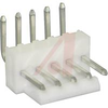 .100 IN RT ANGLE HEADER; 5 CIRCUITS **white** - 70191014 - Allied Electronics, Inc.