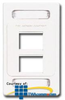 Siemon Single Gang Faceplate for 4 MAX Modules - MX-FP-S-04-02 - TelephoneStuff.com