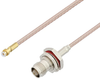 Snap-On MMBX Plug to TNC Female Bulkhead Cable 12 Inch Length Using RG316 Coax - PE3C4025-12 - Pasternack