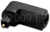 Toslink Plug To Toslink Jack Right Angle Adaptor -- FOA-AUDT2MF-R