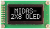 Display, Oled, Cob, 8X2, White On Black; Character Count X Line Midas - 24AC4981 - Newark, An Avnet Company