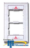 Siemon Single Gang Stainless Steel CT Faceplate for Two.. - CT4-FP-SS-L - TelephoneStuff.com