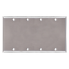 4-Gang Blank Wall Plates, Stainless Steel Standard Size Polished Finish - 44SBS - Suzhou Ele Mfg Co., Ltd.