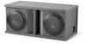 Two 10W1v2-4, slot-ported enclosure, dark gray carpet finish. Separate terminals for each woofer permit wiring as Mono 2 &Icirc;&copy; or Stereo 4 &Icirc;&copy; final impedance. - CP210G-W1v2 - JL Audio, Inc.