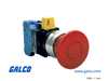 IDEC Pushbutton Non-Illuminated - HW4B-Y2F20-R - Galco Industrial Electronics
