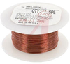 WIRE, MAGNET, SOLDERABLE, 22AWG, POLYURETHANE/NYLON COATED CLEAR (TRANSPARENT) - 70004245 - Allied Electronics, Inc.