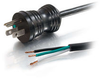 10ft 16 AWG Hospital Grade Power Cord (NEMA 5-15P to ROJ 125V) - Black -- 2306-48027-010 - Image