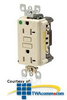 Leviton SmartLockPRO Duplex Receptacle 20 Amp, 125 Volt,.. -- T7899-HG0 - Image