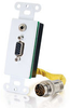 RapidRun&reg; HD15 + 3.5mm Stereo Audio Wall Plate - White -- 2212-40854-001 - Image