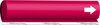 Brady B-689 White on Red Polyester Wrap-Around Pipe Marker - 8 in Width - 1/2 in Character Height - 5 in Length with Right Arrow - 5602-O - 754476-56384 - R. S. Hughes Company, Inc.