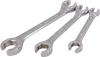 3 Pieces 6 Point SAE Chrome Flare Nut Wrench Set -- FL3S - Image