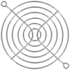 92mm Wire Form Fan Guard, Bright Nickel Chrome Finish - 8133 - Qualtek Electronics Corp.