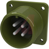 connector,box receptacle,class a,size 18,4 #12 solder pin contact,olive drab - 70010006 - Allied Electronics, Inc.