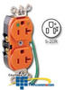 Leviton Insolated Ground Duplex Receptacle with 6".. -- 8300-LIG - Image