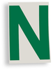 ToughStripe Die-Cut Green Letter N - 121772 - Brady Corporation