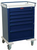 AL809K6 Aluminum Tall 6 Drawer Keylock Cart -- AL809K6 - Image