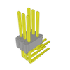 Headers, Male Pins - 612-HTMS-103-01-G-D-RA-ND - DigiKey