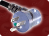 NEMA 5-15P HG RIGHT ANGLE CLEAR to IEC-60320-C13 CLEAR HOME // Power Cords // Hospital Grade Power Cords // Clear Plugs And Connectors - 0278.072 - Quail Electronics