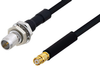 Slide-On BMA Plug Bulkhead to SMP Female Cable 60 Inch Length Using PE-SR405FLJ Coax - PE3C4866-60 - Pasternack