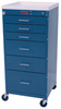 Mini-Line Six Drawer Cart with Key Lock Standard Packag.. - 3156K - Harloff Company, Inc. (The)