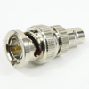 75 Ohm BNC Male (Plug) to Mini BNC Female (Jack) Adapter, Nickle Plated Brass Body -- SM3532 - Image