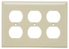 Standard Wall Plate - SP83-GRY - Hubbell Wiring Device-Kellems