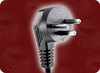 SI 32 ISRAELI to IEC-60320-C13 HOME // Power Cords // International Power Cords // Israel Power Cords -- 8569.098 - Image