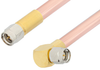 SMA Male to SMA Male Right Angle Cable 6 Inch Length Using RG401 Coax, RoHS - PE34220LF-6 - Pasternack