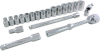 20 Pieces 6 Point Standard SAE Socket Set - 38020 - Gray Tools Canada Inc.
