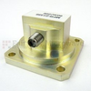 WR-90 to SMA Female Waveguide to Coax Adapter Square Cover Standard with 8.2 GHz to 12.4 GHz X Band in Aluminum -- 90AC206