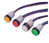 Indicator; Green; 0.7 in.; Panel; 6 in.Wire Lead; White Polycarbonate - 70082228 - Allied Electronics, Inc.