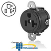 Leviton Short Strap Single Receptacle with Straight Blade.. -- 5558-SS - Image