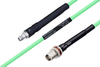 Temperature Conditioned SMA Female to TNC Female Bulkhead Low Loss Cable 60 Inch Length Using PE-P142LL Coax - PE3M0139-60 - Pasternack