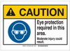 Brady B-120 Fiberglass Rectangle White Personal Protection Equipment (PPE) Sign - 14 in Width x 10 in Height - 144122 - 754473-96761 - R. S. Hughes Company, Inc.