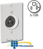 Leviton Clock Single Receptacle - 5261-CH - TelephoneStuff.com