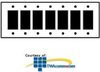 Leviton 7 Gang Residential Grade Standard Size Wallplate - 80407 - TelephoneStuff.com