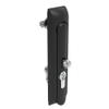 Swinghandle Latch, Large Size - 150 mm , With Padlock Hasp, Use with Linear Actuator or as Single Point Latch, 3 mm Double Bit DIN, Non-Sealed, Zinc Alloy, Powder Coated, Black -- H3-60-470-050 - Image