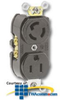 Leviton 15Amp Duplex Locking and Straight Blade Receptacle.. -- 4792 - Image