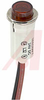 Indicator,Pnl-Mnt;LED;Red;1/2In.;24VDC;Wire Leads;Nylon;Flat Cylndrical Lens - 70213968 - Allied Electronics, Inc.