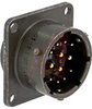 CONNECTOR,MILSPEC BOX MOUNTING RECEPTACLE,CLASS E,8#20&4#16 SOLDER PIN CONTACT - 70010919 - Allied Electronics, Inc.