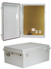 14x10x06 ABS Plastic Weatherproof Outdoor IP66 NEMA 4 Enclosure, 120 VAC MNT PLT Gray -- TEP141006-100 - Image