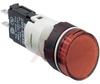 Pilot Light,Pnl Mnt;LED;Mnt-Sz 16mm;Red;12-24VAC/VDC;QC/Solder Tabs -- 70007380