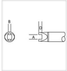 Metcal Smartheat Rework Cartridge RCP-SL2 - Slot Tip - 0.137 x 0.064 in Tip Width - METCAL RCP-SL2 - R. S. Hughes Company, Inc.
