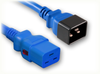 IEC-60320-C20 BLUE to IEC-60320-C19 AUTO-LOCK BLUE HOME // Power Cords // IEC/Jumper Power Cords // Auto-Lock -- 5281.036BLUAL - Image