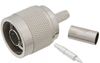 N Type Plug 50 Ohm Coax Connector Crimp Attachment for RG55, RG141, RG142, RG223, RG400 - MTCN0020 - MilesTek Corporation