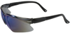 Bouton Optical Cario 250-CA-10700 Universal Polycarbonate Standard Safety Glasses Blue Mirror Lens - Black Frame - Wrap Around Frame - 899558-00127 - 899558-00127 - R. S. Hughes Company, Inc.