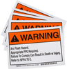 Brady B-7569 Black / Orange on White Vinyl Machine & Equipment Safety Label - 7 in Width - 5 in Height - 121443 - 754473-70784 - R. S. Hughes Company, Inc.