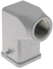 Standard, Rectangular Hood, size 21.21, 2 Pegs, Side .375-NPT cable entry - CKAT-03.3VA - Mencom Corporation